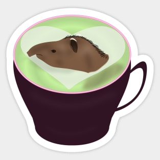 Brazilian Lowland Tapir In A Teacup Sticker